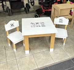 Mesa+sillas cuadrada