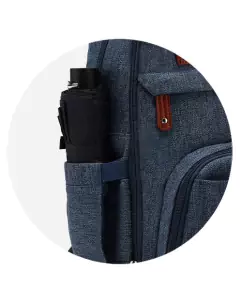 mochila maternal boston gris - tienda online
