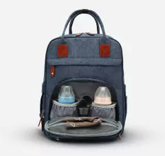 mochila maternal boston gris - Planeta Bebé Casilda