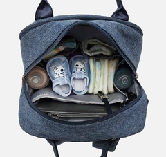 mochila maternal boston gris - comprar online