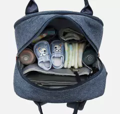mochila maternal boston gris - comprar online