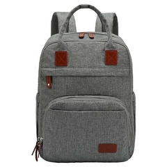 mochila maternal boston gris
