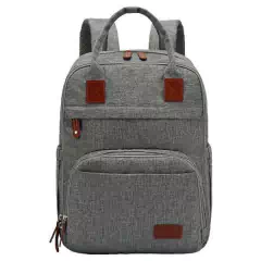 mochila maternal boston gris