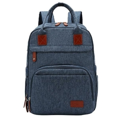 Mochila maternal boston azul