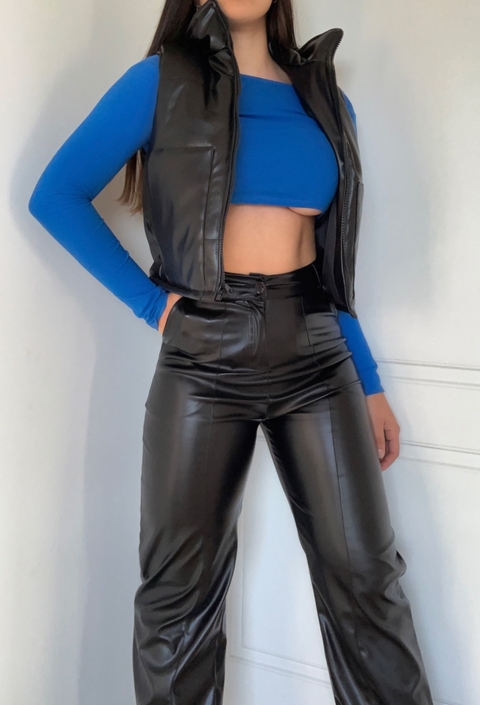 CHALECO DARK ECO CUERO