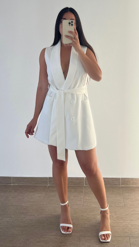 VESTIDO SASTRERO PARIS WHITE
