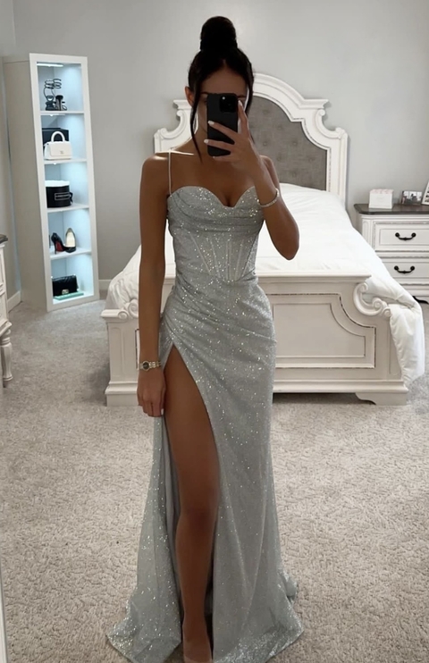 VESTIDO ANGELICA SILVER IMPORTADO