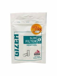 Filtros Gizeh Slim Menthol 6mm 120u - comprar online