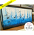 Pintura em tela 1,80x1,00m c/ moldura slim (quadro pintado a mão) - comprar online