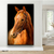 Quadro Cavalo Castanho Claro no Fundo Escuro