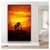 Quadro Leões Ao Por do Sol