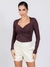 BLUSA DECOTE TRANSPASSADO - comprar online