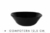 COMPOTERA RED. 12 CM VIDRIO TEMPLADO NEGRO - C: 5112 -