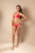 Top Cortininha Argola Vermelho Rubi - loja online