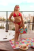 Top Cortininha Argola Vermelho Rubi - comprar online