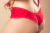 Calcinha Biquíni Lateral Franzida Vermelho Rubi