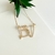 Colar Personalizado 2 Letras Com Cristais.