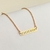 Pulseira Personalizada Infantil Letra Vazada.