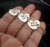 Pulseira Personalizada Corações Elo Portugues Fino