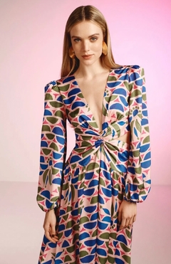 VESTIDO VAZADO GEOMETRICO