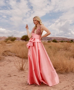 VESTIDO TOP TULE BORDADO PINK