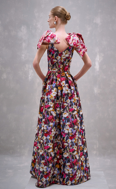 Vestido pregas jaquard na internet