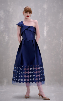 Vestido mídi moulage carbono