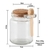 Pote de Vidro com Colher de Madeira e Tampa de Rolha - 240ml - loja online