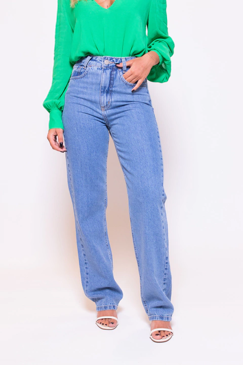 CALÇA JEANS WIDE LEG SEATLE