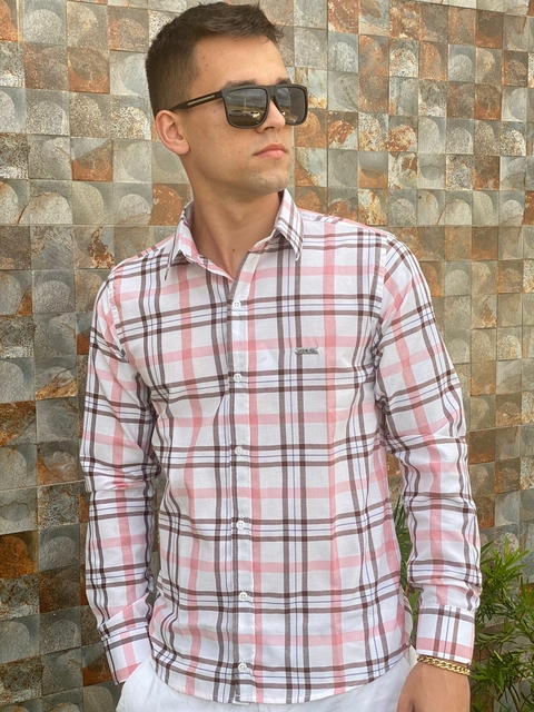 Camisa Manga Longa Xadrez Premium