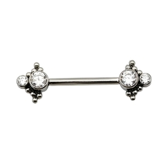 Piercing de Mamilo de Titânio com Adereço