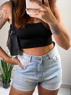 Short mom lavagem clara na internet