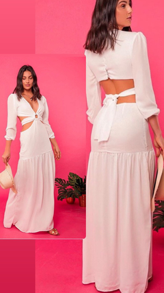 Vestido branco longo Gaia - It Store