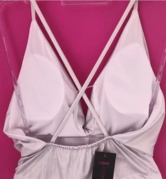 Body metalizado prata - comprar online