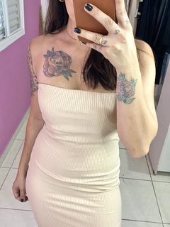 Vestido Mia Bege - It Store