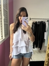 Bata babados Branca - comprar online
