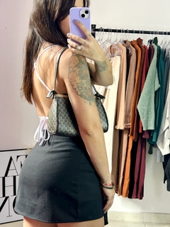 Body canelado decote costas - loja online