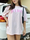 Camiseta oversized 90s rosa bebê - comprar online