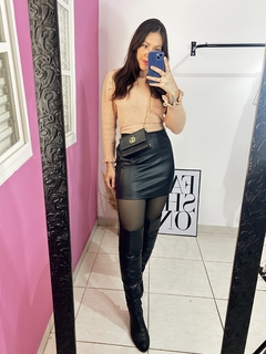Cropped Clarice Bege - comprar online