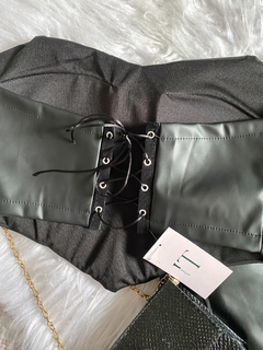 Cropped Corset PU - comprar online