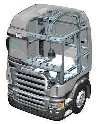 Cabine Scania P 2016 Azul claro S/ Radiador na internet