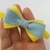 Imagem do Faixa/Tiara de cabelo para bebê Laço Cruzado Jeans Claro UNIDADE