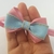 Faixa/Tiara de cabelo para bebê Laço Cruzado Jeans Claro UNIDADE - Ateliê Isabelle Silva