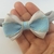 Faixa/Tiara de cabelo para bebê Laço Cruzado Jeans Claro UNIDADE