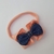 Faixa/Tiara de cabelo para bebê Laço Amora Jeans Escuro UNIDADE