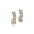 Brinco argola releitura Tiffany com detalhes folheado a ouro - prata 925