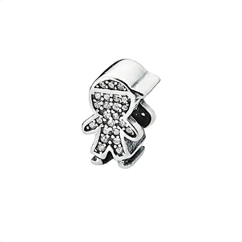 Berloque charm menino cravejado - Prata925