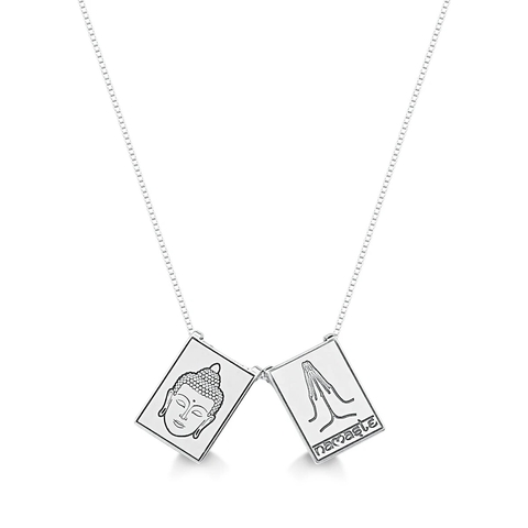 Corrente escapulário namaste- prata925