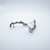 Brinco ear cuff estrela cravejada com piercing fake prata925 - o par - comprar online