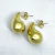 Aros Plata Dorada 925 Gota Mediano